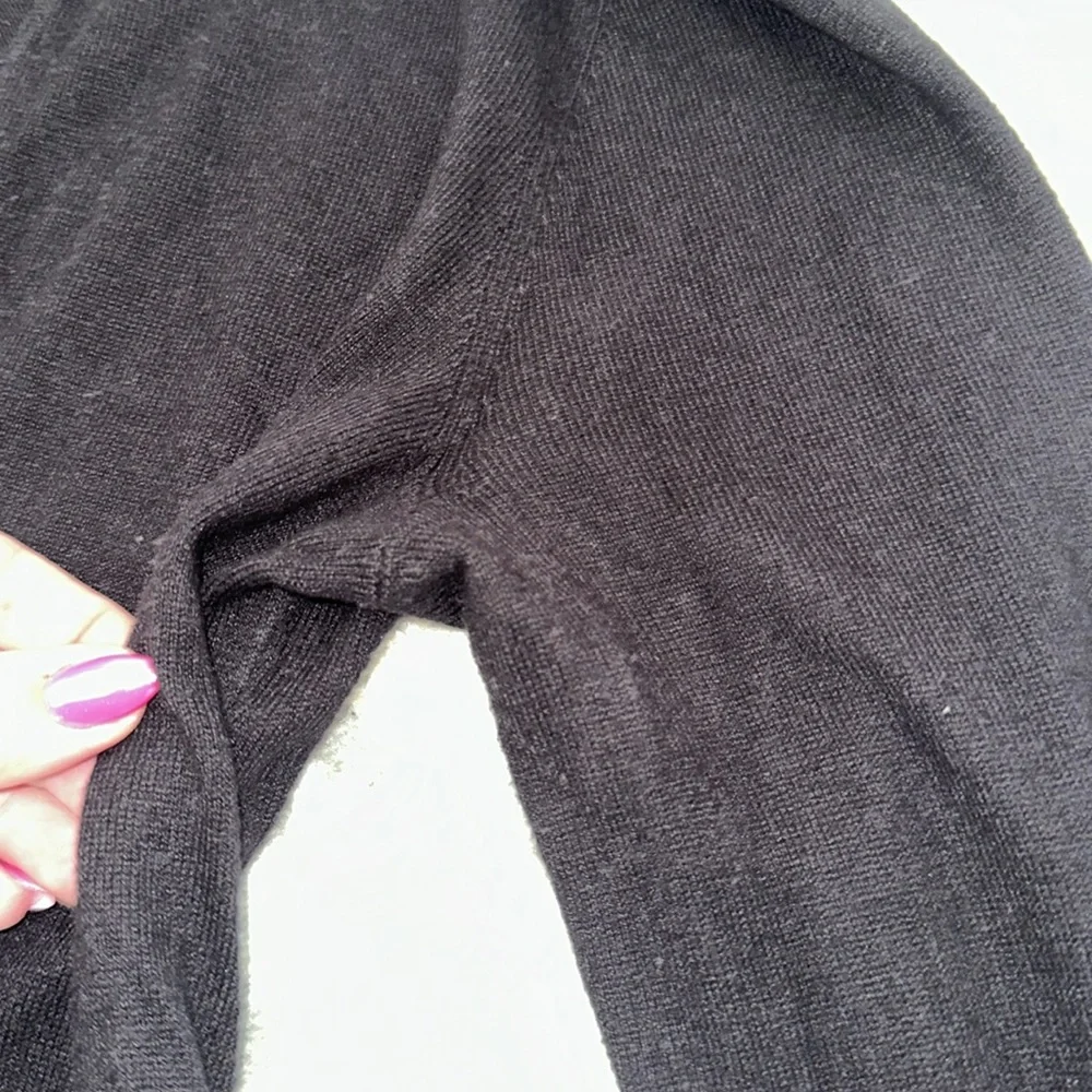 Michael Kors black long sleeve knit sweater dress - Picture 3 of 7